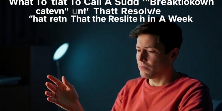 a person who experiences a sudden "nervous breakdown" and then recovers from it within a week would most accurately be diagnosed as having